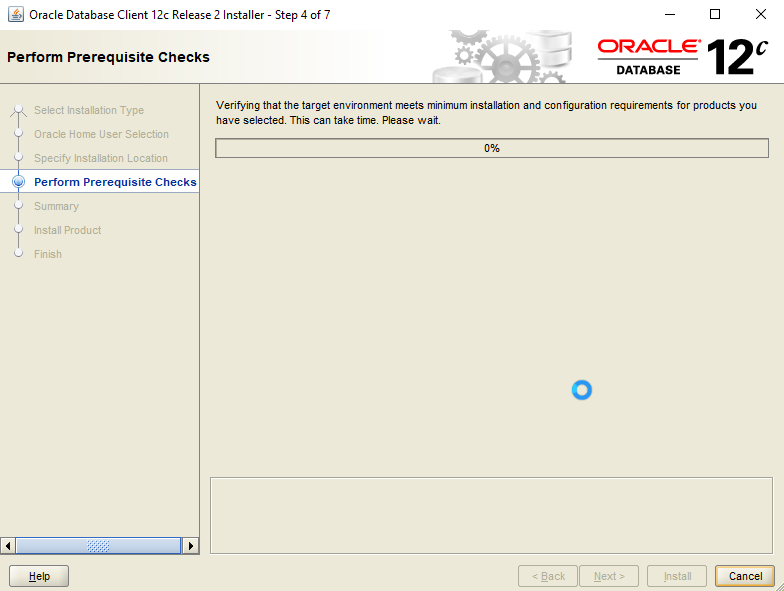 Step 4 Oracle Client Install