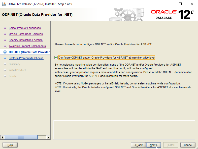 Step 5 ODAC Install