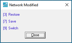 Network Modified