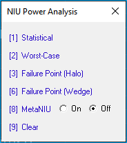 NIU Powering Analysis