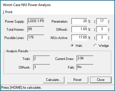 Power Worst-Case NIU Power Analysis