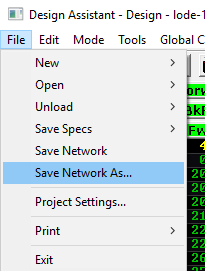 Network Save As